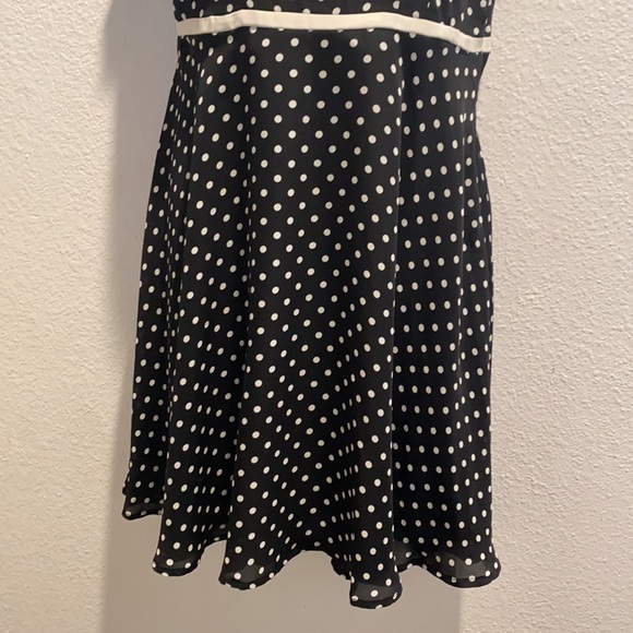 LC Lauren Conrad black and white Polk a dot dress size 10 fits like a Medium 💕 - Picture 4 of 8